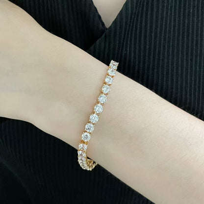 [Glimmer jewelrys]ダイヤモンド フルセット テニスブレスレット
