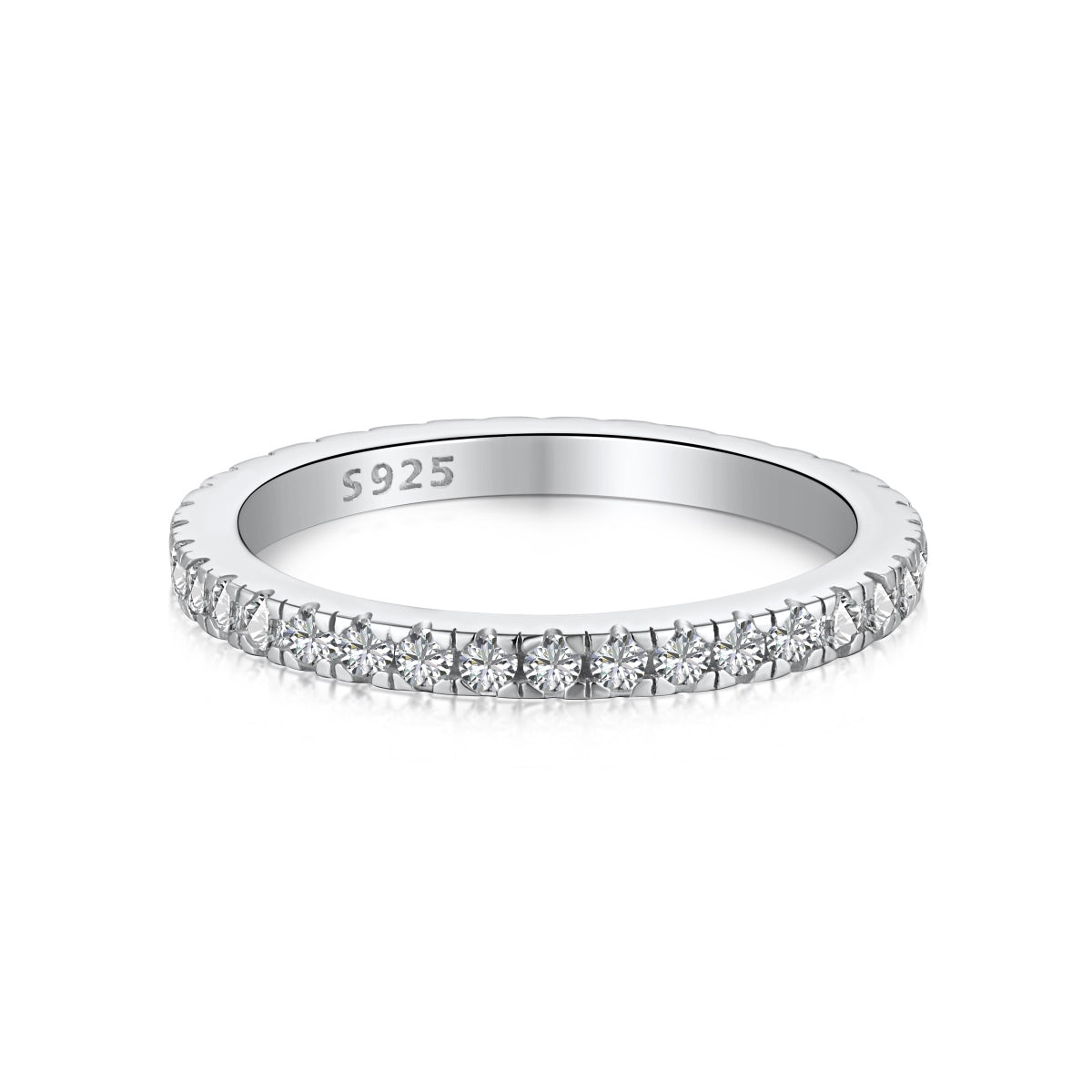 [Glimmer Jewelry]繊細な輝きを放つラウンドカットのデイリーリング