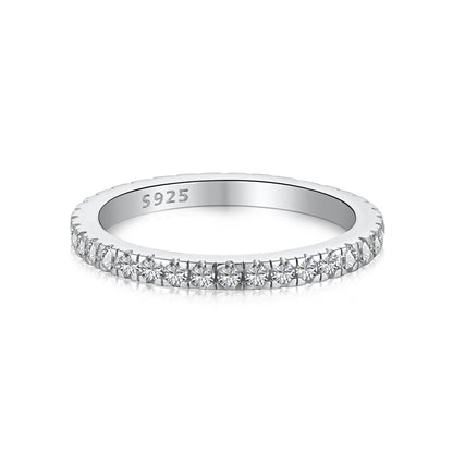 [Glimmer Jewelry]繊細な輝きを放つラウンドカットのデイリーリング