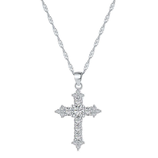 [Glimmer Jewelry]繊細なクロスネックレス