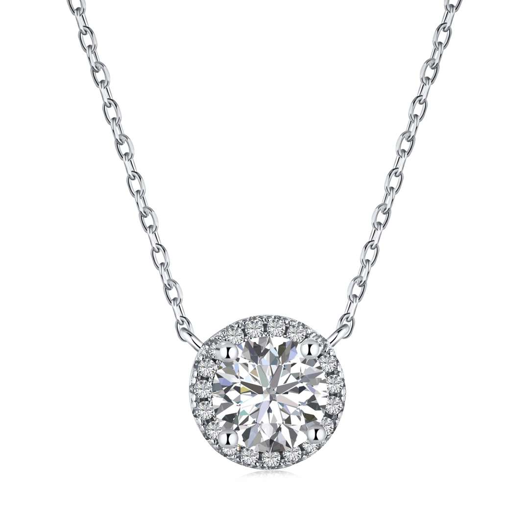 [Glimmer Jewelry]Luxurious Round Cut Necklace