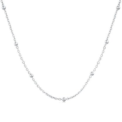 [Glimmer Jewelry]Small Bead Clavicle Chain Simple Necklace