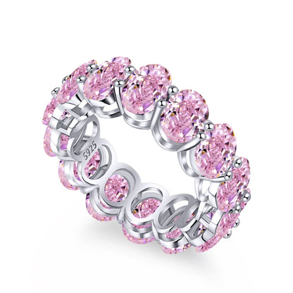 [Glimmer Jewelry]縦長クッションカットテニスリング