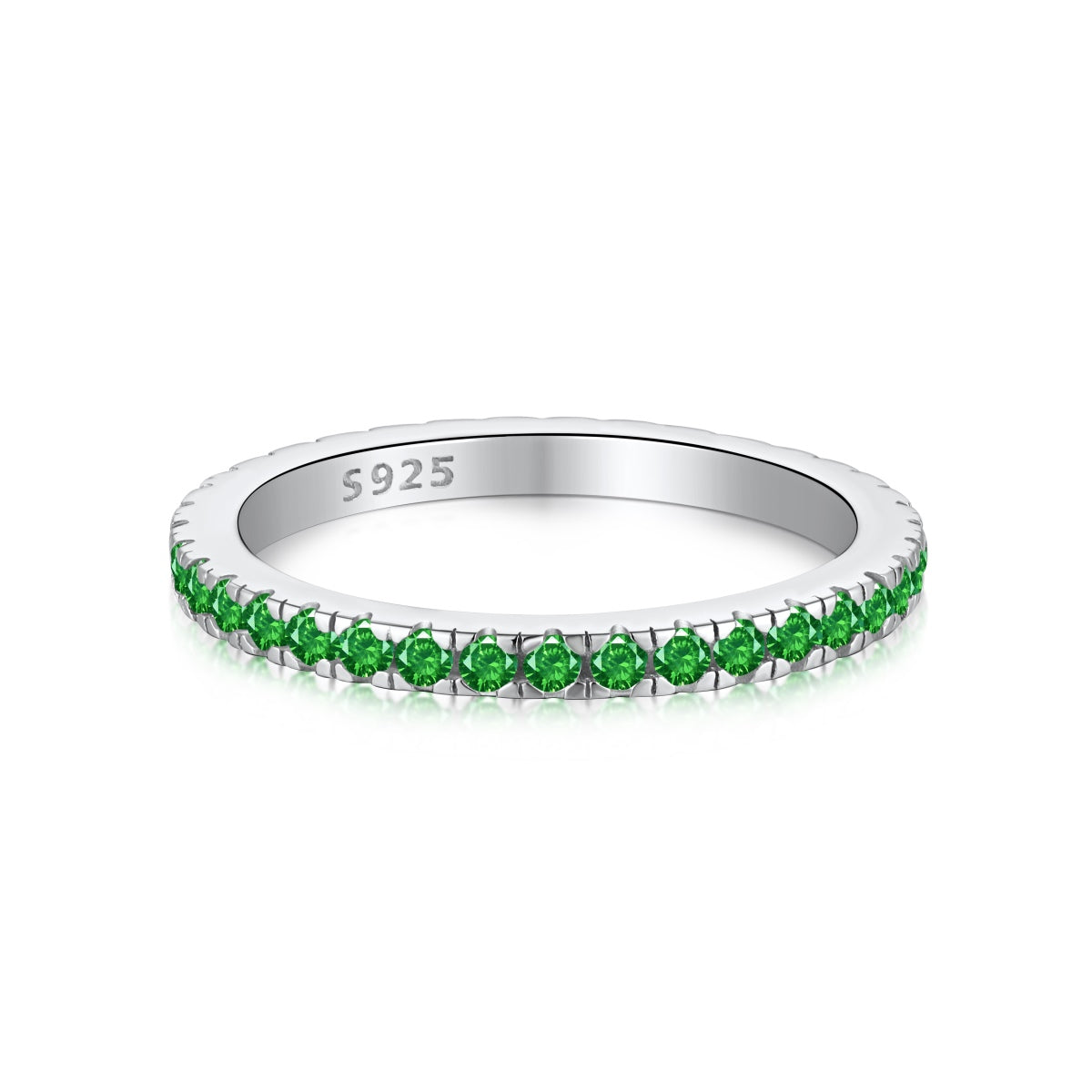 [Glimmer Jewelry]繊細な輝きを放つラウンドカットのデイリーリング