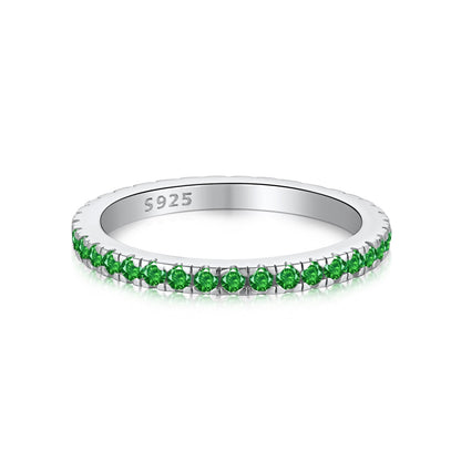 [Glimmer Jewelry]繊細な輝きを放つラウンドカットのデイリーリング
