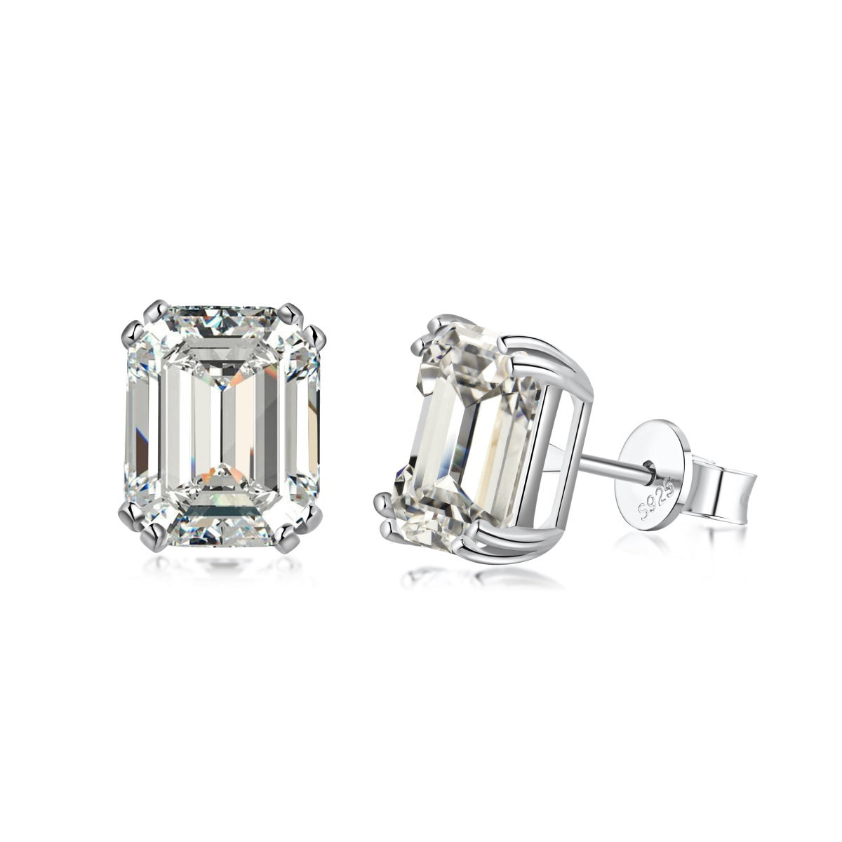 [Glimmer Jewelry]まばゆい輝きを放つスクエアピアス