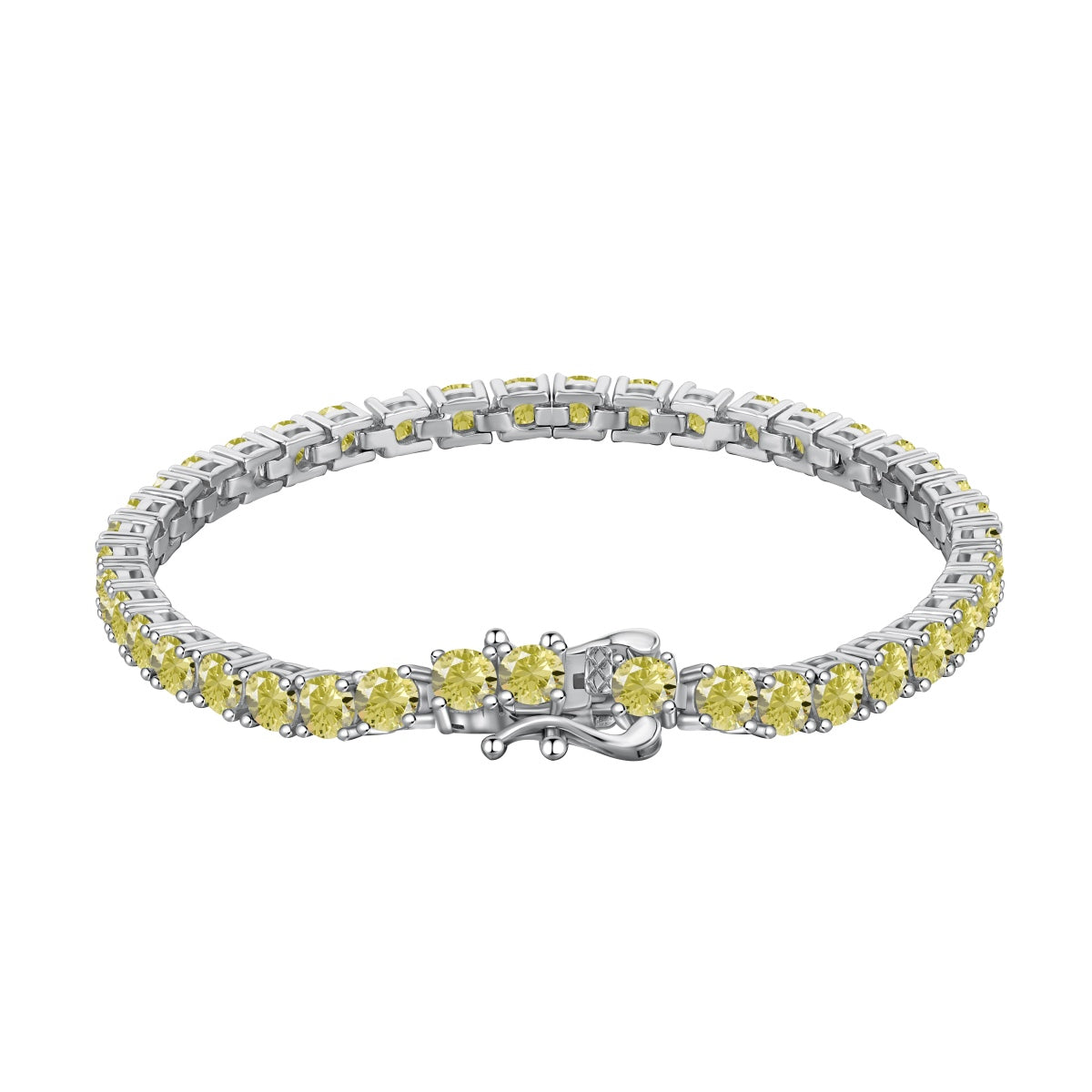 [Glimmer Jewelry]豪華なラウンドカットテニスブレスレット