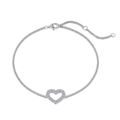 [Glimmer Jewelry]ハート型ラバーブレスレット