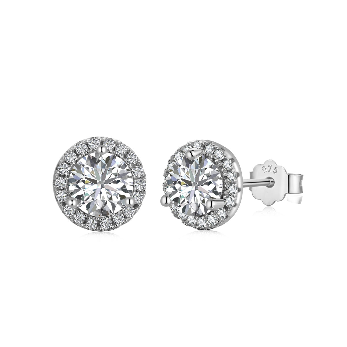 [Glimmer Jewelry]クラシック プリンセス ラウンド シェイプ ピアス