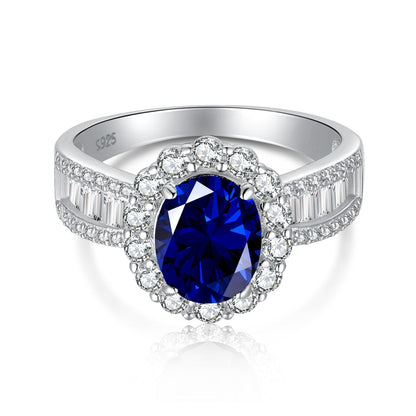 [Glimmer Jewelry]1.5カラット 華やかで魅力的なオーバルカットのバンケットリング