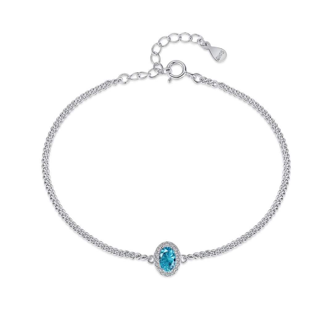 [Glimmer Jewelry]Exquisite Oval Shape Bracelet
