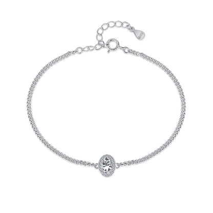 [Glimmer Jewelry]Exquisite Oval Shape Bracelet