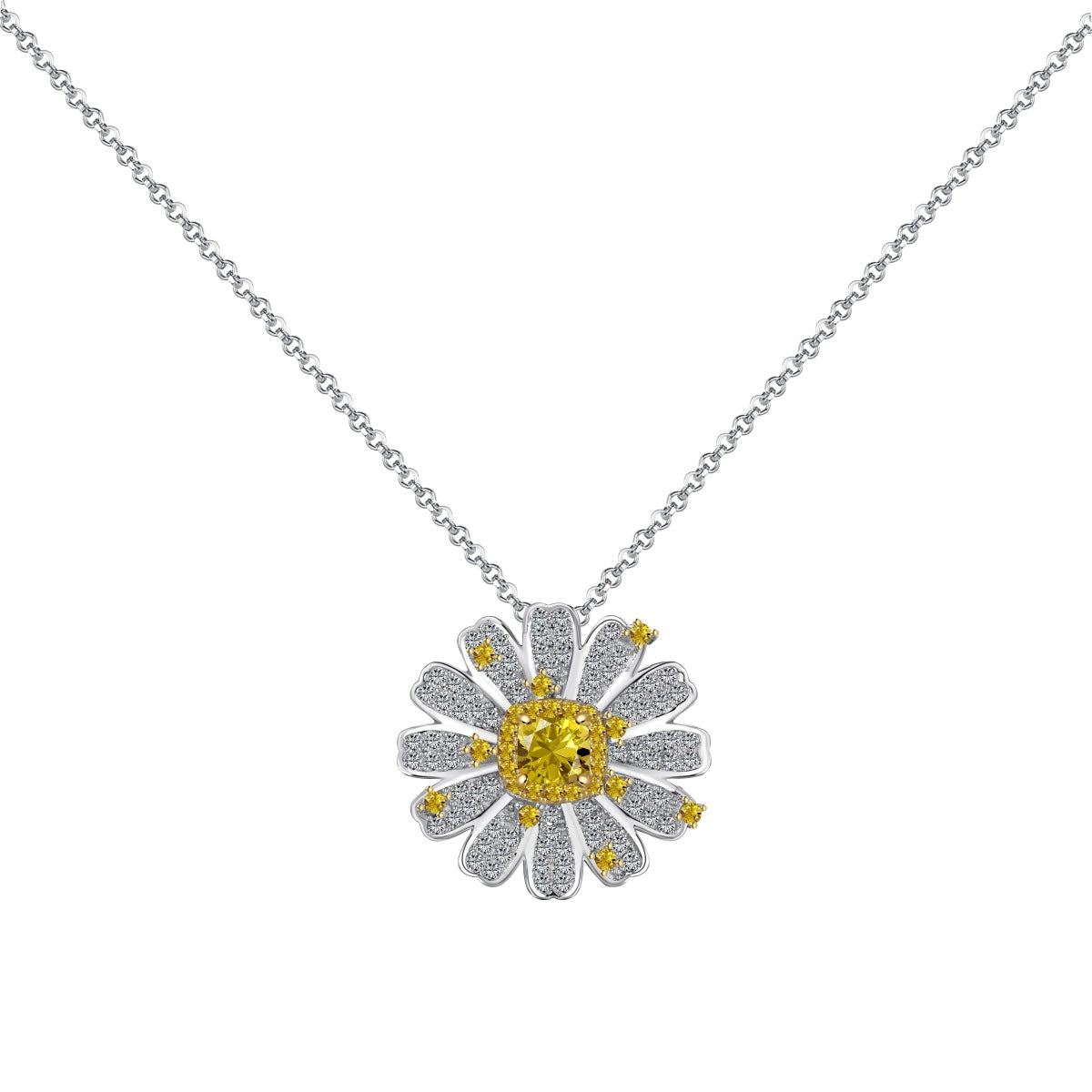 [Glimmer Jewelry]洗練されたデイジーネックレス