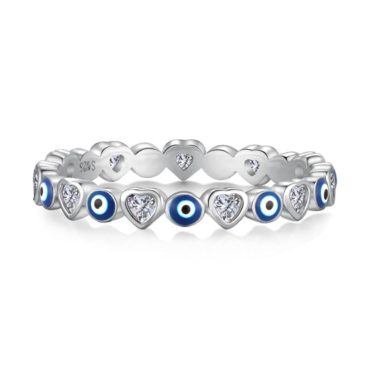 [Glimmer Jewelry]輝くカラフルなラウンド型デイリーリング