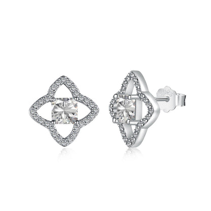 [Glimmer Jewelry]エレガント スターシェイプ プリンセスカット デイリーピアス