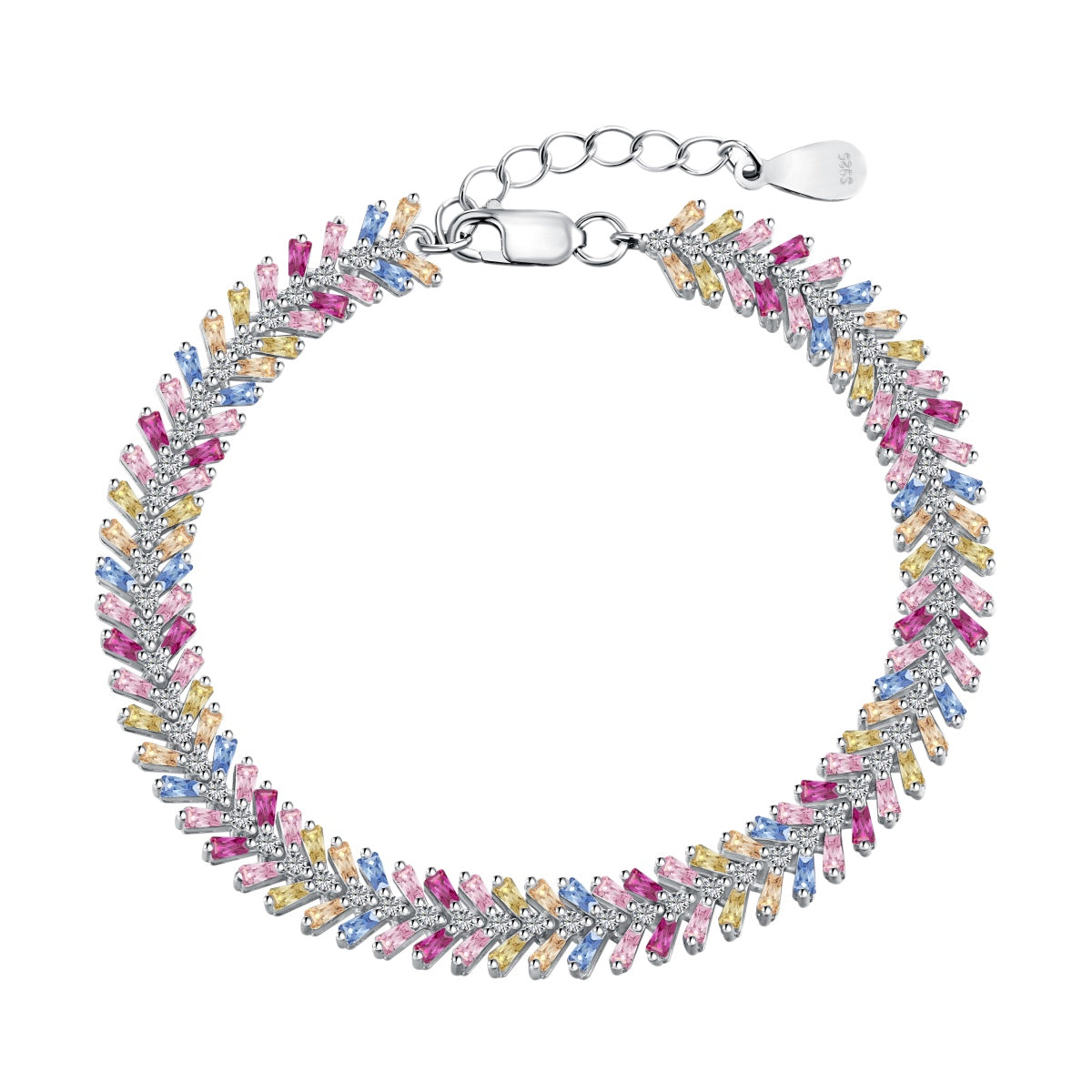[Glimmer Jewelry]デイリーユースに エメラルドカット ブレスレット