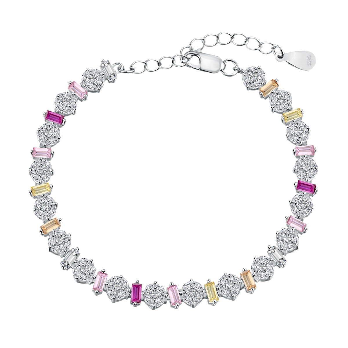 [Glimmer Jewelry]輝くカラフルな丸型デイリーブレスレット
