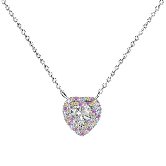 [Glimmer Jewelry]絶妙なハート型ネックレス