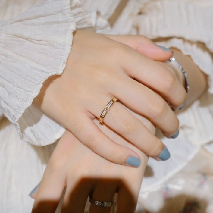 [Glimmer]LOVE RING 2.65MM ダイヤモンド