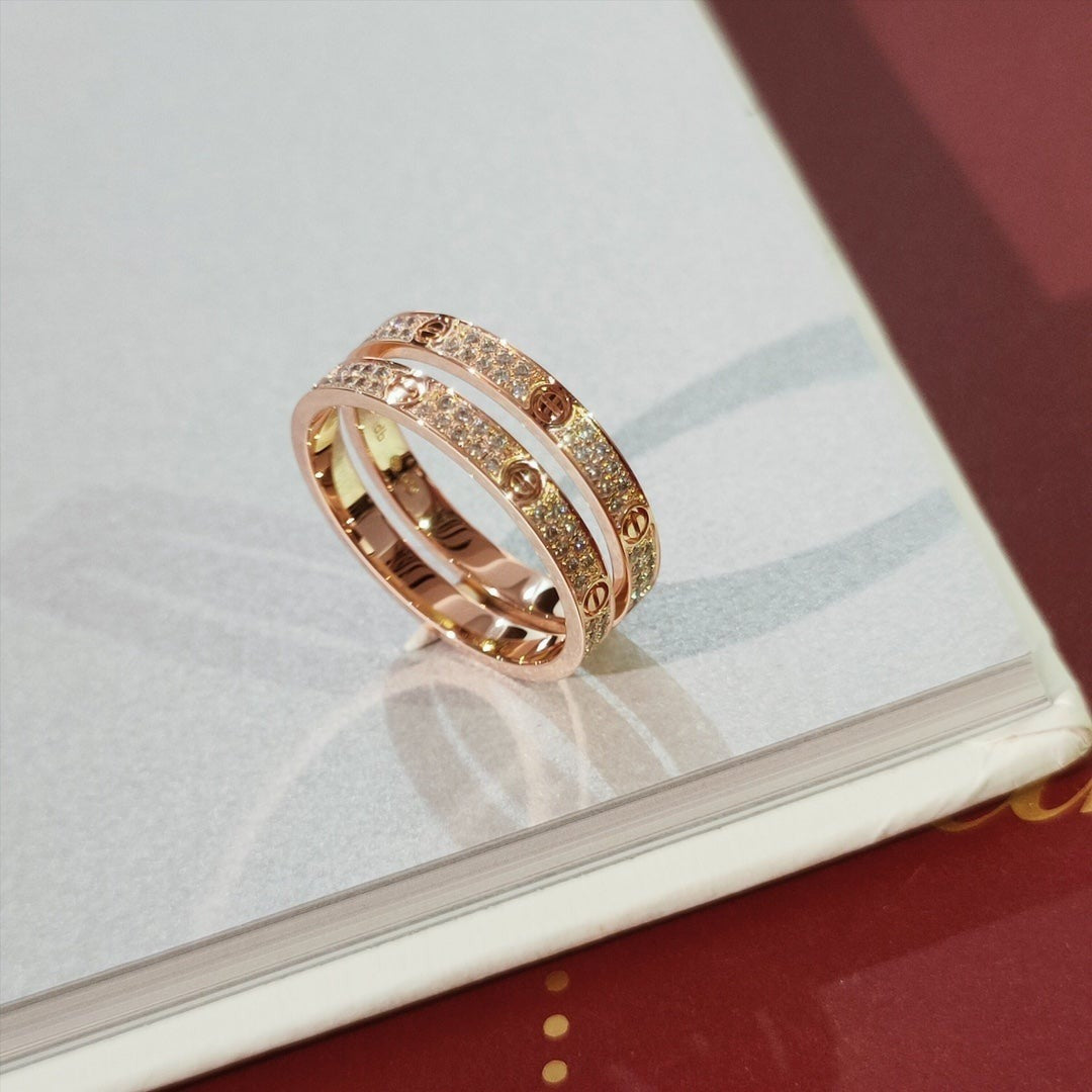 [Glimmer]LOVE RING 2.65MM ダイヤモンド