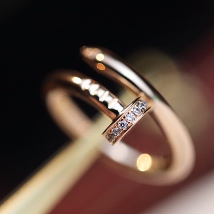 [グリマー]ジュストリング 2.65MM ピンクゴールドダイヤモンド