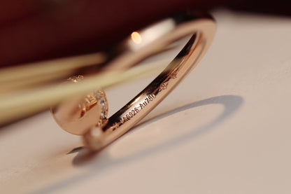 [グリマー]ジュストリング 2.65MM ピンクゴールドダイヤモンド