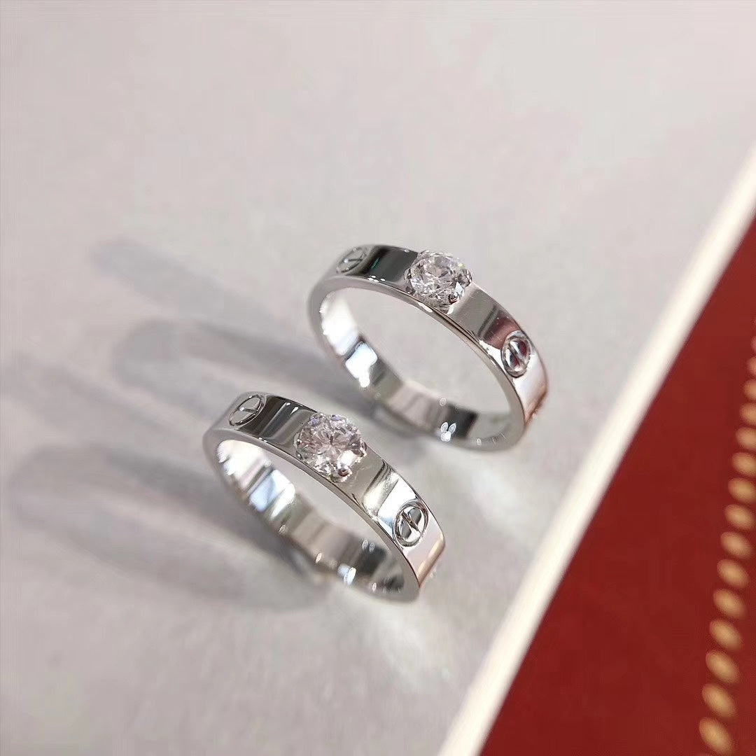 [グリマー]ラブリング 3.6mm 1ビッグダイヤモンド