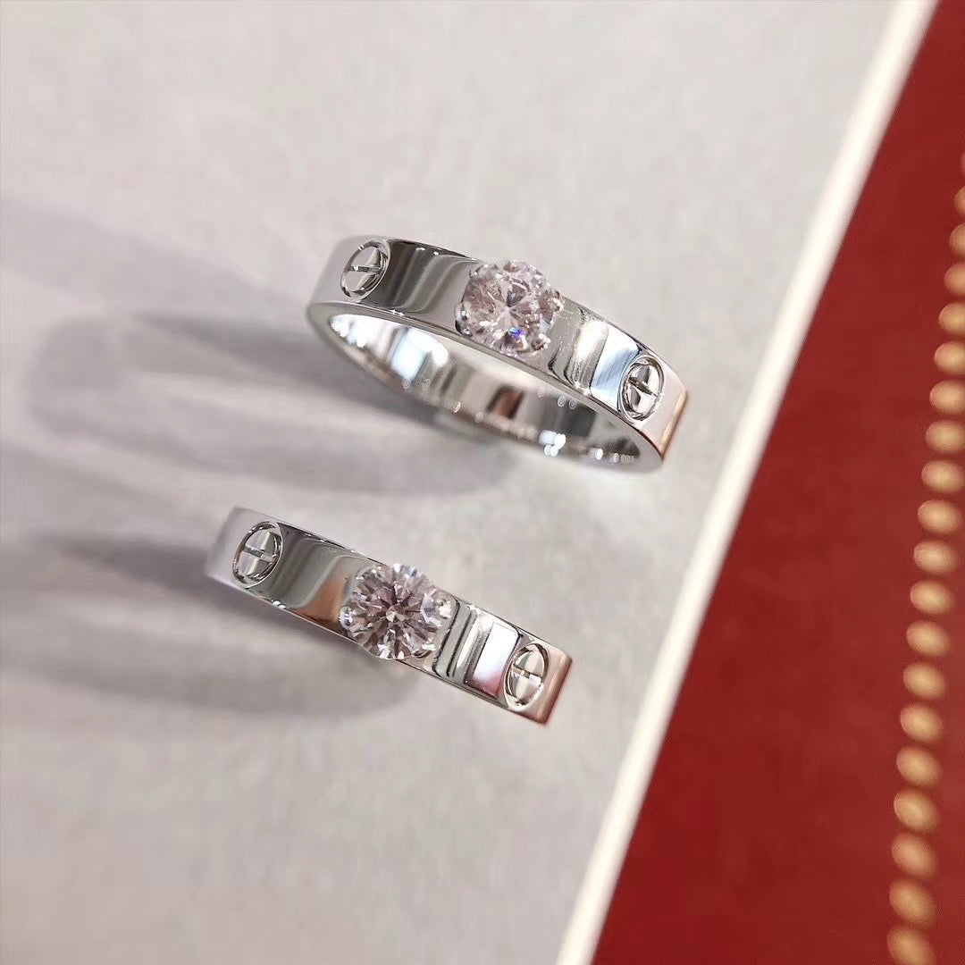 [グリマー]ラブリング 3.6mm 1ビッグダイヤモンド