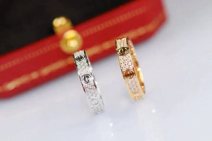 [Glimmer]LOVE RING 3.6MM ダイヤモンド パヴェ