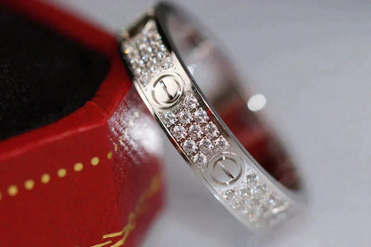 [Glimmer]LOVE RING 3.6MM ダイヤモンド パヴェ