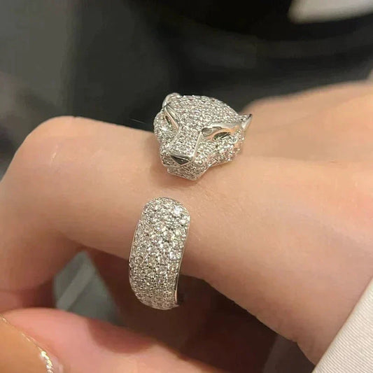 [Glimmer]パンテール 5.5MM フルダイヤモンド リング
