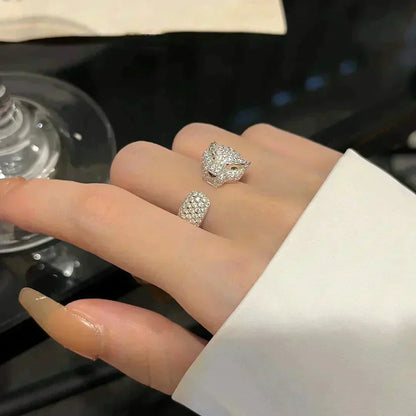 [Glimmer]パンテール 5.5MM フルダイヤモンド リング