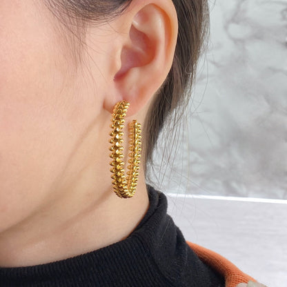 [Glimmer]CLASH HOOP EARRINGS