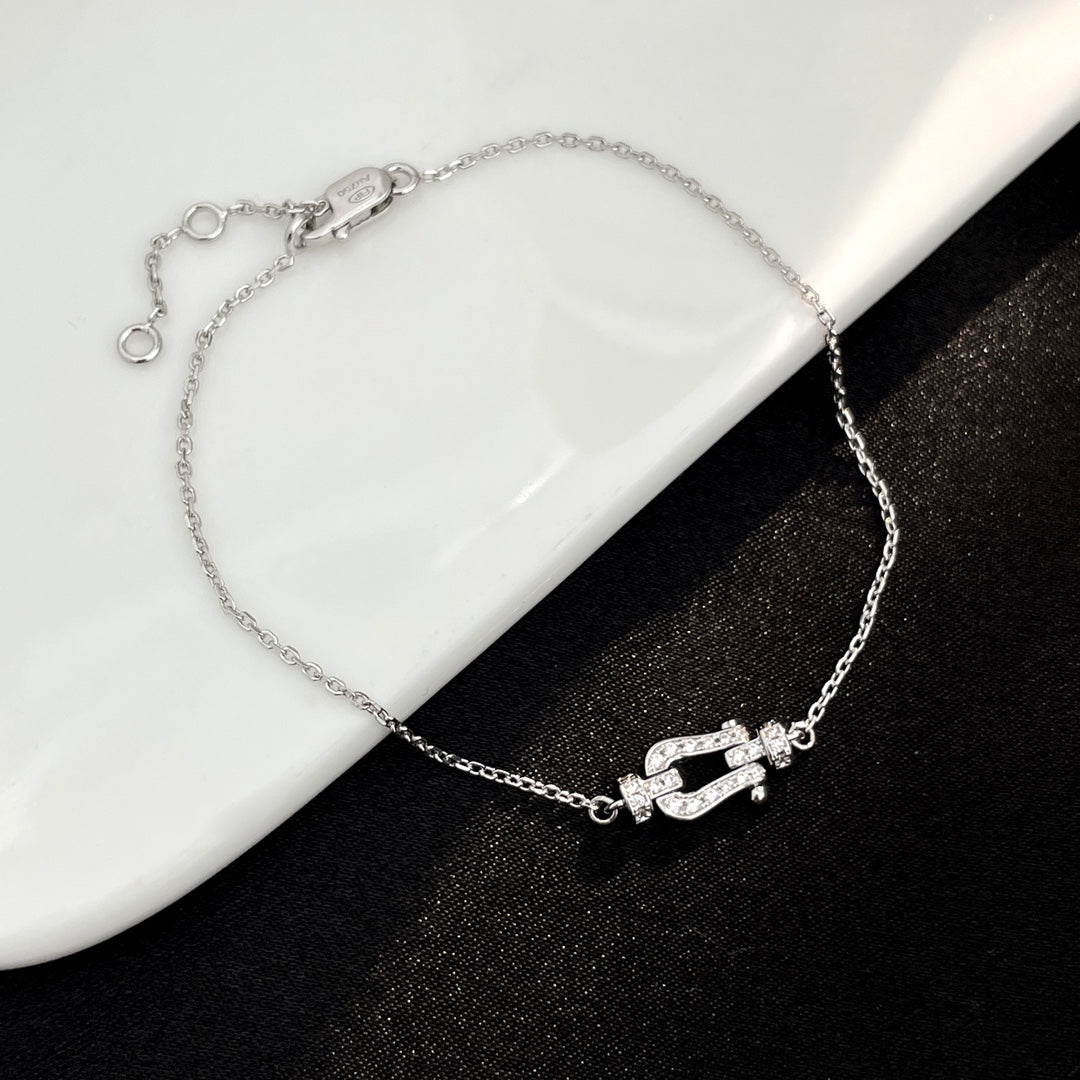 [Glimmer]FORCE 10 FULL DIAMOND BUCKLE CHAIN LINK MINI MODEL
