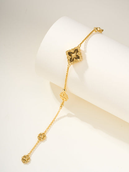 [Glimmer]B.C.L エナメルブレスレット 一輪の花（多色）