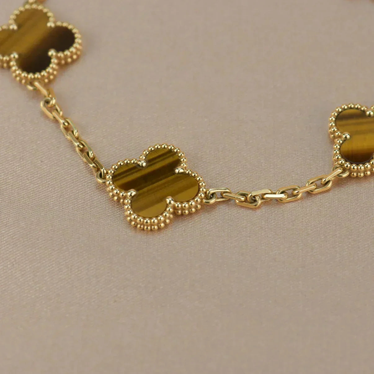 [Glimmer] CLOVER 5 MOTIFS タイガーアイ ブレスレットコレクション