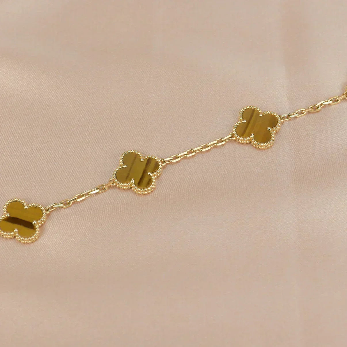 [Glimmer] CLOVER 5 MOTIFS タイガーアイ ブレスレットコレクション