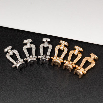 [Glimmer]FORCE LARGE HORSESHOE HALF DIAMOND BRACELET Glimmer GOLD