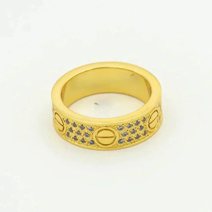 [Glimmer]LOVE RING 5.5MM ダイヤモンド パヴェ