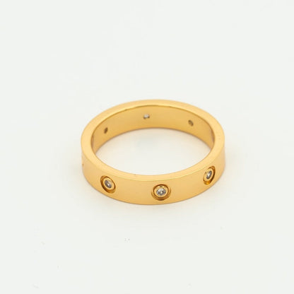 [Glimmer]LOVEリング 3.6MM 8ダイヤモンド