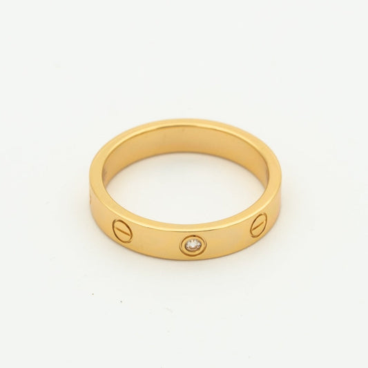 [グリマー]ラブリング 4MM 1ダイヤモンド ピンクゴールド