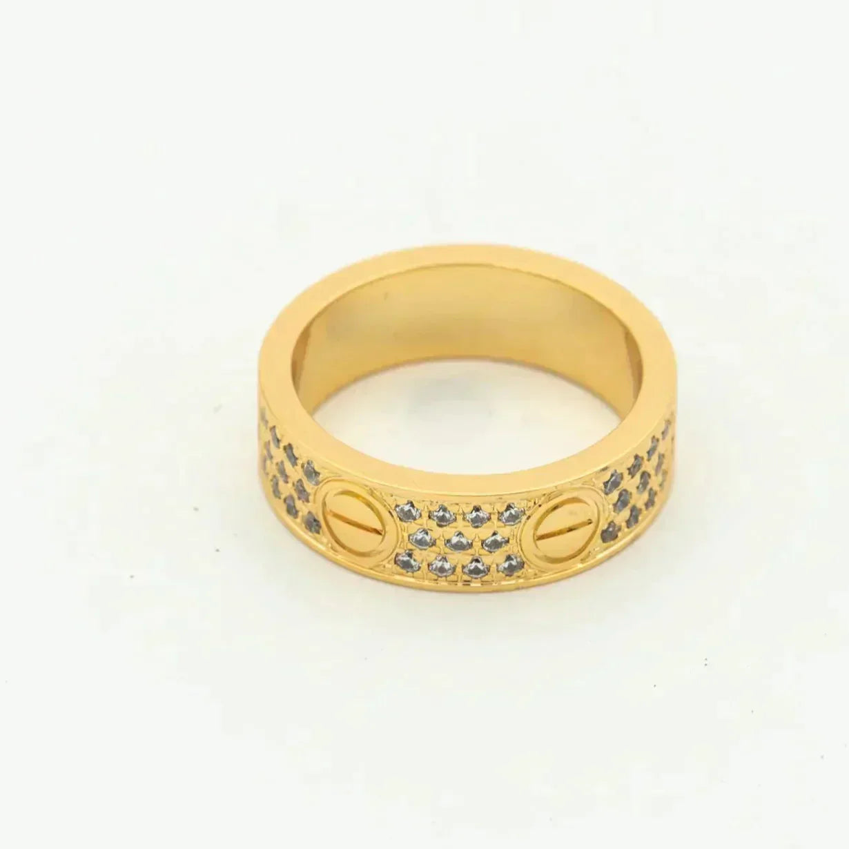 [Glimmer]LOVE RING 5.5MM ダイヤモンド パヴェ
