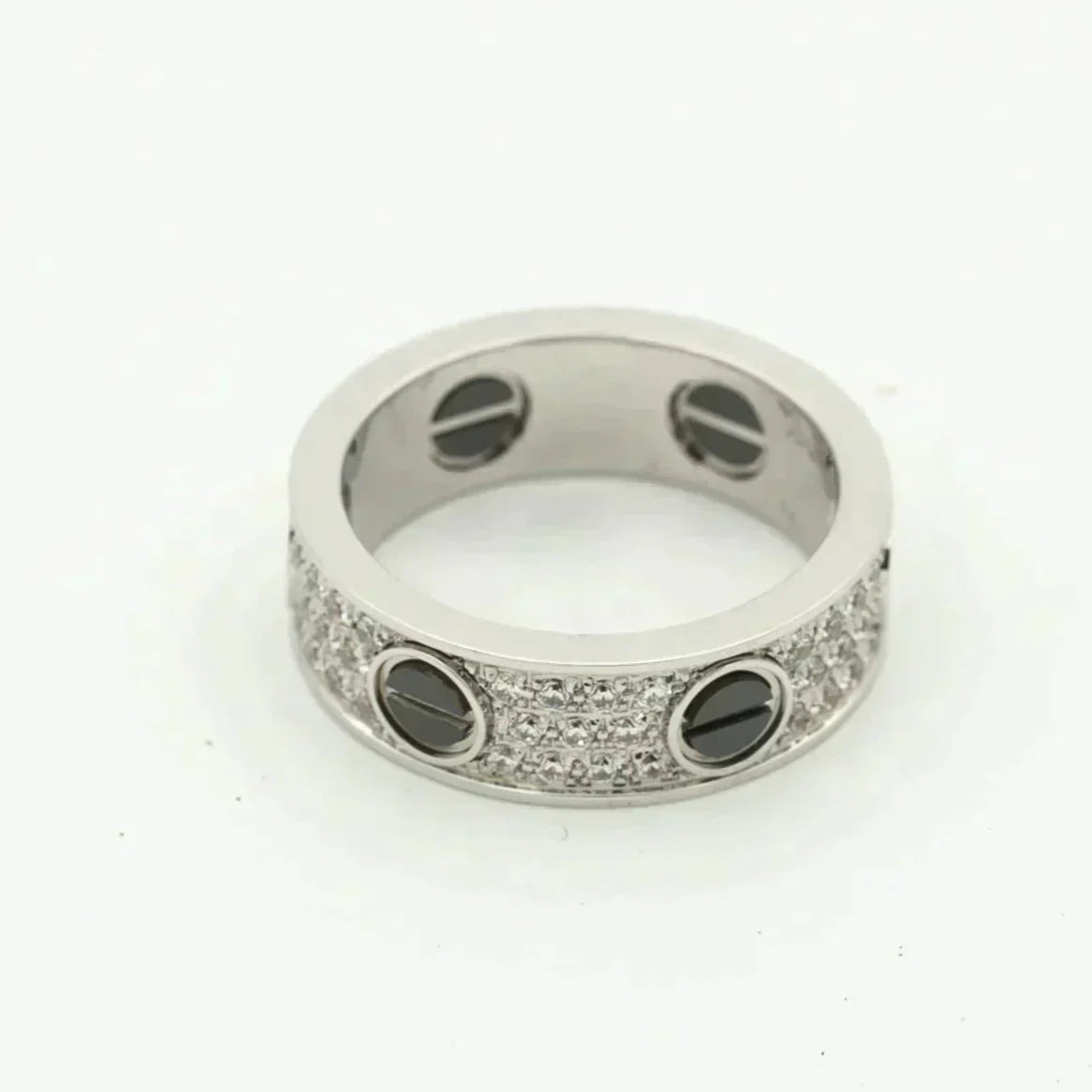 [Glimmer]LOVEリング 5.5mm パヴェダイヤモンドセラミック