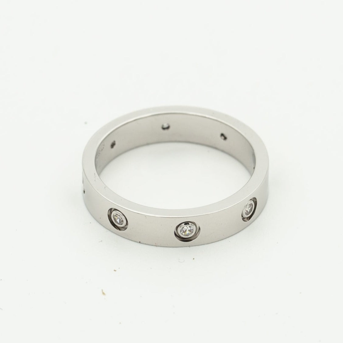 [Glimmer]LOVEリング 3.6MM 8ダイヤモンド