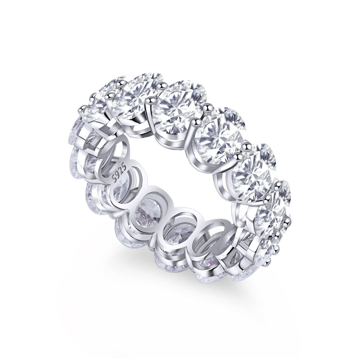 [Glimmer Jewelry]縦長クッションカットテニスリング
