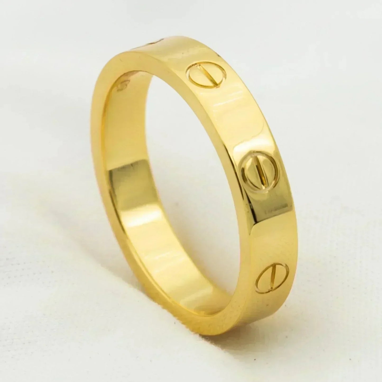 [Glimmer]LOVE RING 4MM 1DIAMOND GOLD
