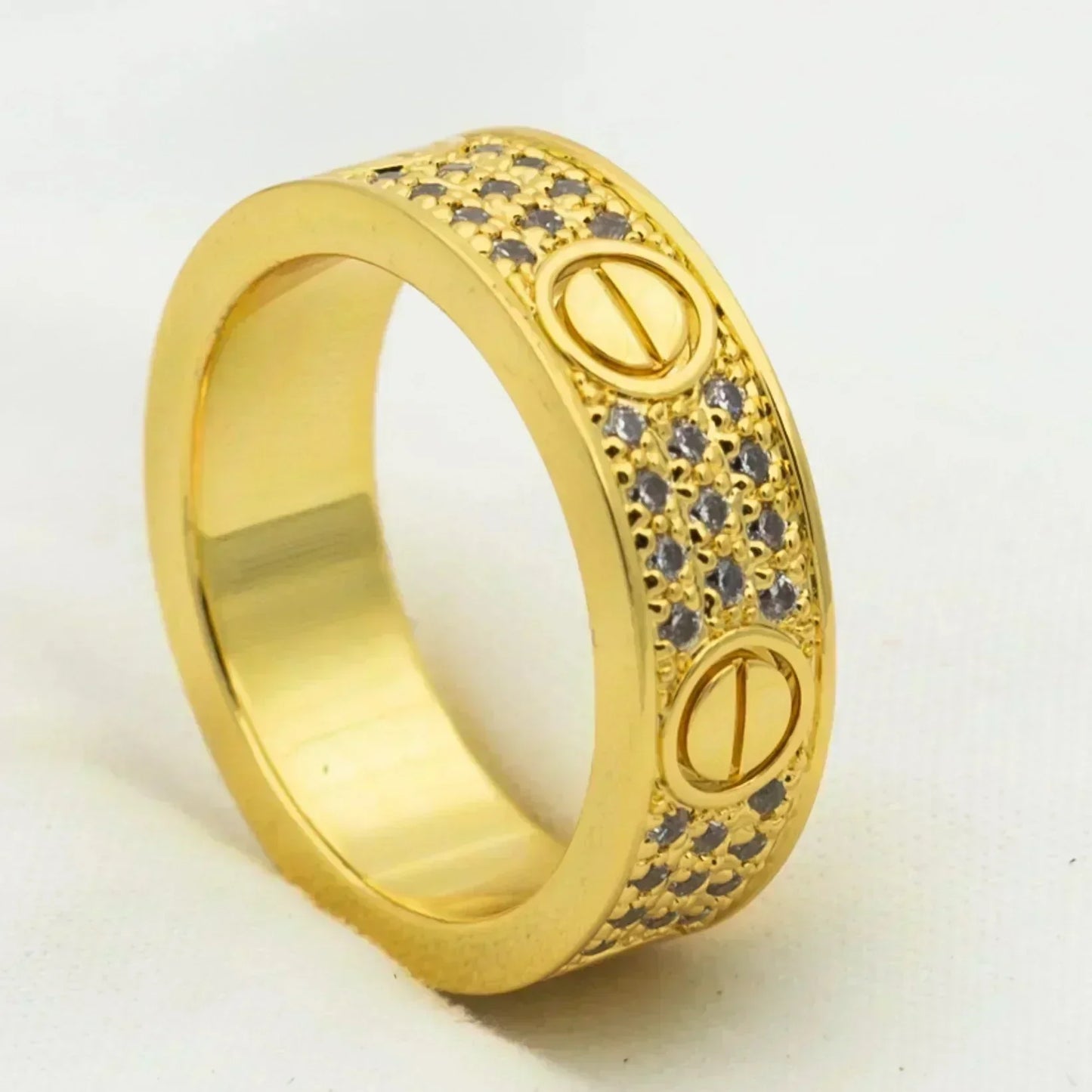 [Glimmer]LOVE RING 5.5MM ダイヤモンド パヴェ