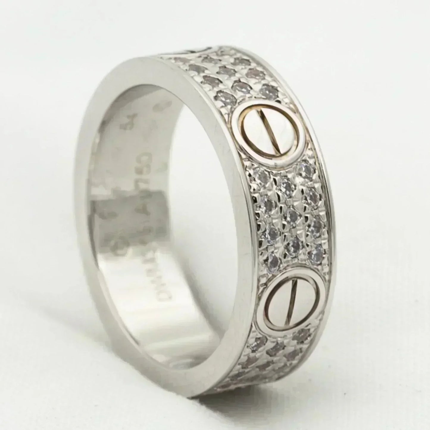 [Glimmer]LOVE RING 5.5MM ダイヤモンド パヴェ