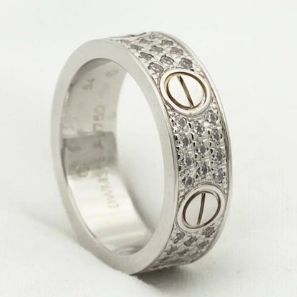 [Glimmer]LOVE RING 5.5MM ダイヤモンド パヴェ