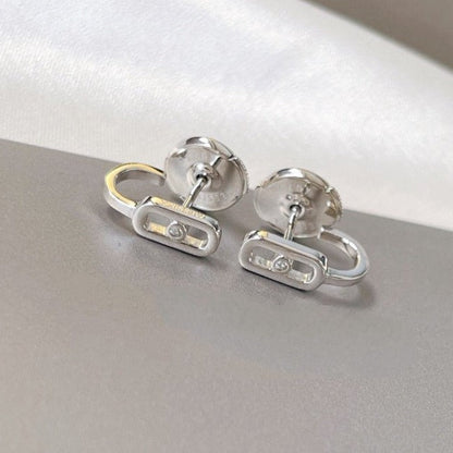 [Glimmer]CREOLES MOVE UNO MINI 1 ダイヤモンド ピアス